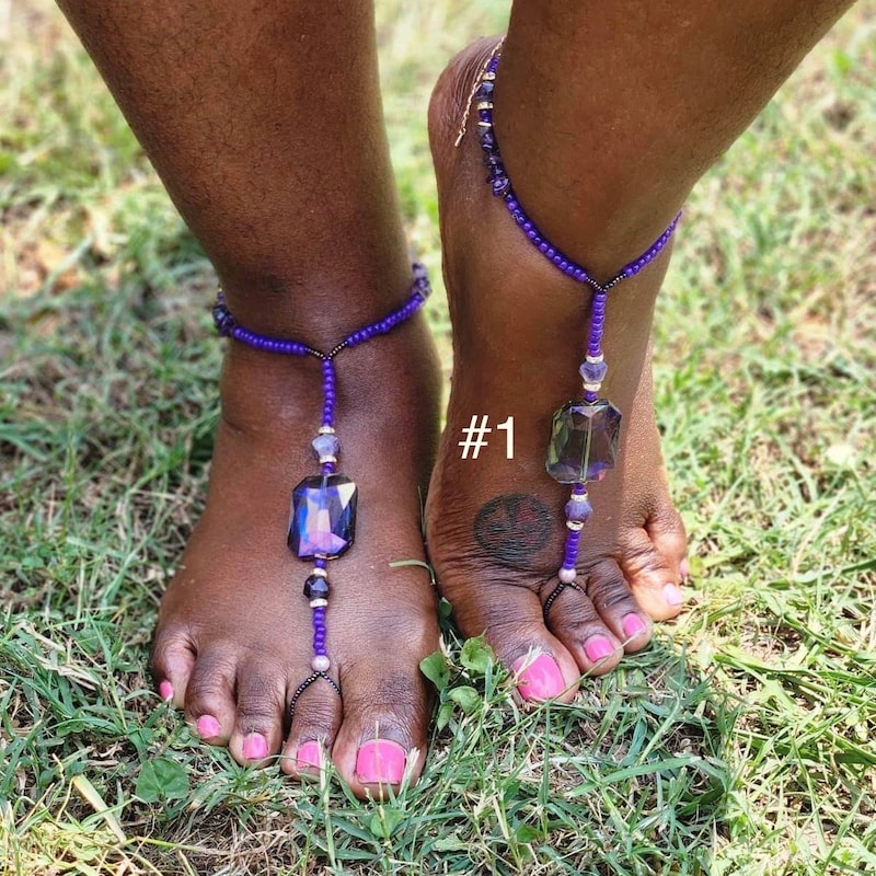 Toe Ring Anklet - Etsy