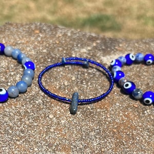 Karma, Calm & Communication Evil Eye bracelet set