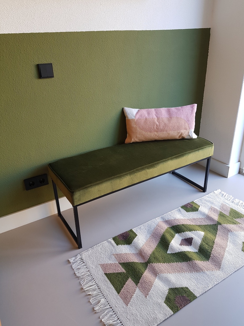 New GREEN & PINK Rug Made From Recycled Plastic Bottles Etsy