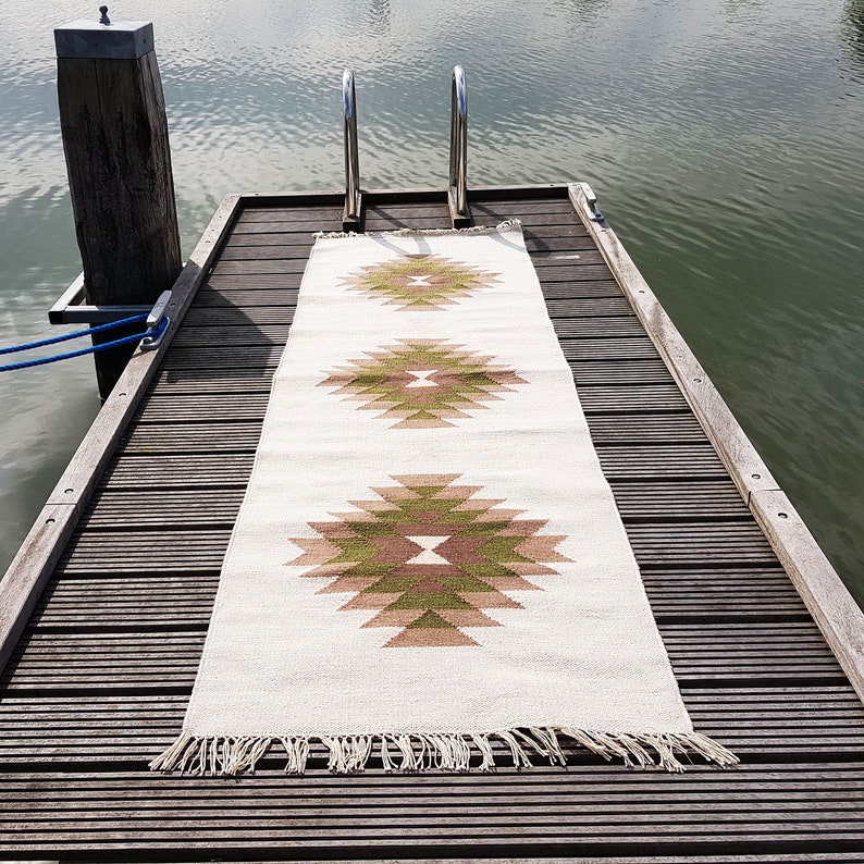 Southwestern Style Rug Made From Recycled Plastic Bottles Etsy