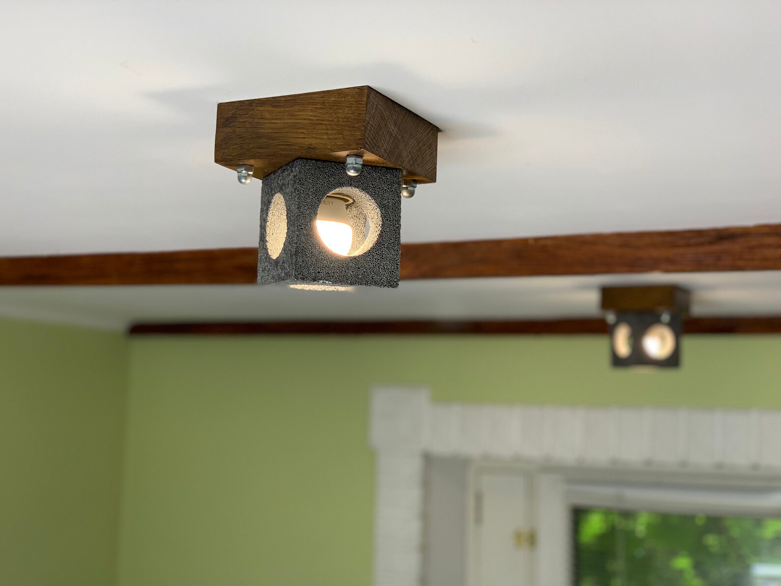 Concrete Pendant Light Ceiling light Kitchen Etsy