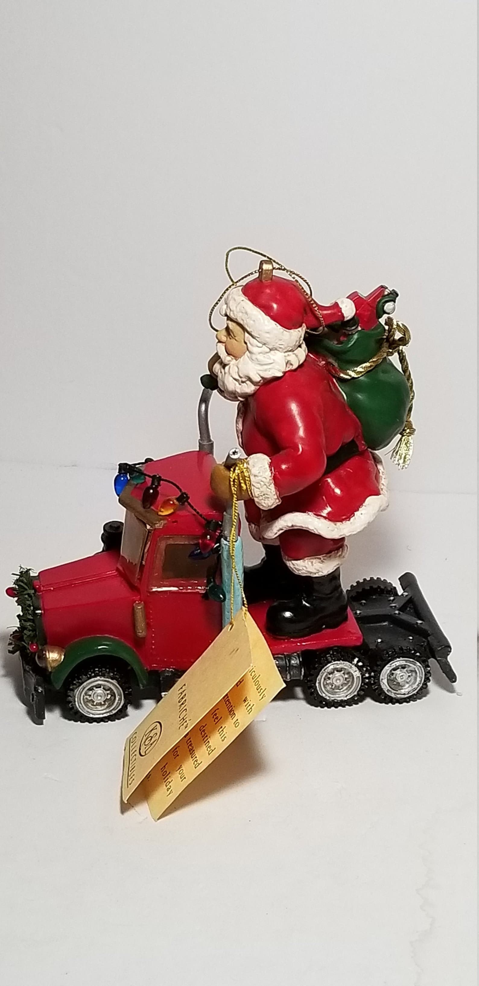 Kurt Adler Fabriche KSA Collectibles Santa Riding Semi Truck Etsy