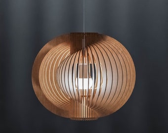 Wooden Pendant Lamp "Mystery 350" / Unique Pendant Light / Scandinavian Lamp / Ceiling light