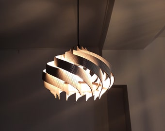 Handmade Wooden Pendant Lamp: Mini Majesty, Scandinavian Style