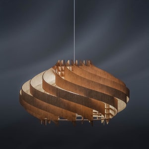 Large  circus 750 / wood pendant light / large lamp shades / Scandinavian lamp / Hanging Entrance Lamp / Chandelier Lighting / Pendant Lamp
