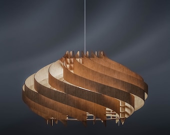 Large  circus 750 / wood pendant light / large lamp shades / Scandinavian lamp / Hanging Entrance Lamp / Chandelier Lighting / Pendant Lamp