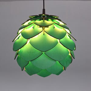 Mini Pinecone Pendant Lamp, Scandinavian Wood Ceiling Light