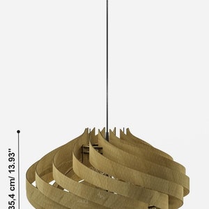 Hanglamp/houten plafondlamp Circus 600/unieke grote hanglamp/Scandinavische lamp/houten lamp afbeelding 4