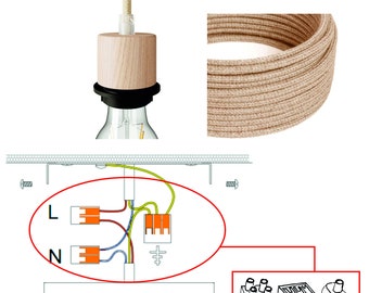 Jute cable 200cm/ 78.74 inches