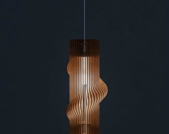 Wooden Ceiling Lamp "Stem" / Hanging Lamp / Scandinavian lamp / Handmade wooden lamp