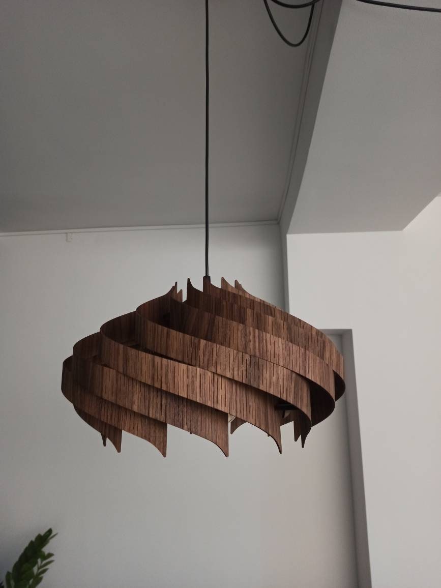 Natural Walnut The Majesty Hand Made Unique Colours Lamp Natural Walnut The Majesty Hand Made, How To Take Off Pendant Light Shade