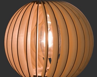 Lampadario in compensato di betulla, lampadario in legno fatto a mano