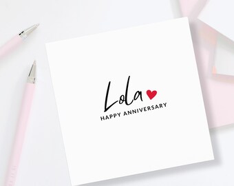 Gepersonaliseerde verjaardagskaart vrouw, vriendin – aangepaste verjaardagskaart voor man, vriend - gefeliciteerd met hem en haar