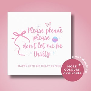 Carte personnalisée du 30e anniversaire pour sa meilleure amie, meilleure amie, sœur, petite amie, tante, cousine, carte de 30 ans, cadeau de 30e anniversaire