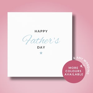 Karte zum Vatertag // Alles Liebe zum Vatertag, Karte für Papa Daddy Vater, Karte für Papa, süße Vatertagskarte, Karte zum Vatertag