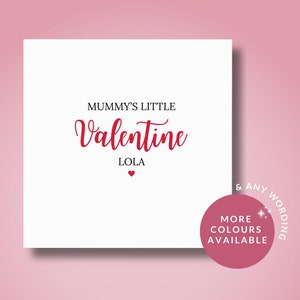 Biglietto di San Valentino personalizzato per la mamma, biglietto di San Valentino per figlia e figlio, biglietto di San Valentino da mamma mamma, il primo San Valentino da mamma