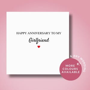 Romantische Karte zum Jubiläum für Freundin, Karte zum Jubiläum | Handgemachte Liebeskarte, personalisiertes Geschenk für Freundin oder Partner