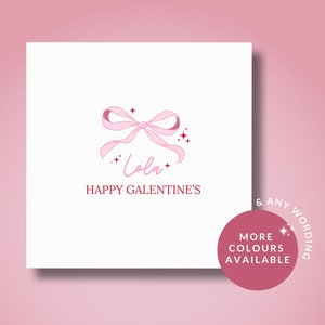 Gepersonaliseerde Galentine's kaart // Galentine's kaart voor haar bestie zus, Galentine's cadeau voor haar, Happy Valentine's Day-kaart voor bestie