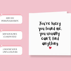 Tarjeta de aniversario divertida: para esposo, novio y boda. imagen 8