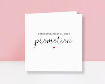 Promotion Congratulations Card – New Job Card - You Did It