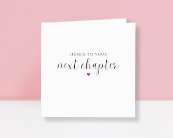 Next Chapter Card – Congratulations, Graduation, Retirement, Moving