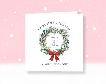First Christmas In New Home Card - New Home Christmas Card - 1st Christmas In New Home - Personalised 1st Xmas New Home - In Your New Home