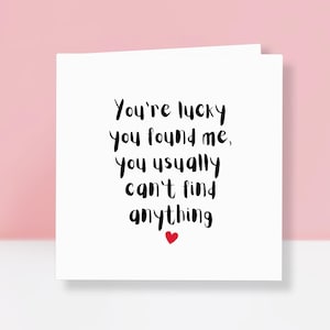 Tarjeta de aniversario divertida: para esposo, novio y boda. Red