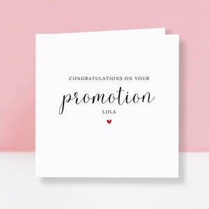 Tarjeta de felicitación personalizada por tu nuevo trabajo