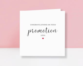 Tarjeta de felicitación personalizada por tu nuevo trabajo