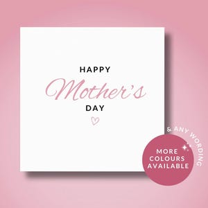 Tarjeta del Día de la Madre // Feliz Día de la Madre, Tarjeta para Mamá Mamá, Tarjeta de Corazón para Mamá, Tarjeta del Día de la Madre para Mamá, Linda Tarjeta del Día de la Madre