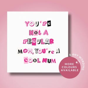 Mean Girls Muttertagskarte// Alles Gute zum Muttertag, Muttertagskarte für Mama Mama Mutter, Mean Girls Karte, Keine reguläre Mama Karte, Brennbuch