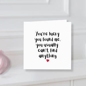 Tarjeta de aniversario divertida: para esposo, novio y boda. imagen 5