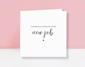 New Job Card - Congratulations Card