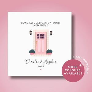 Carte personnalisée pour nouvelle maison, Félicitations pour votre nouvelle maison, Carte de déménagement, Cadeau pour nouvelle maison, Bon jour de déménagement, Carte pour première maison, Propriétaires