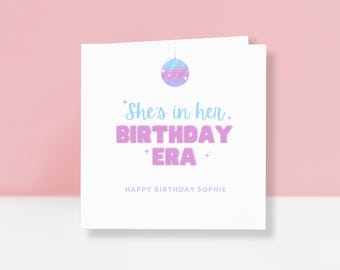 Tarjeta de cumpleaños personalizada – Tarjeta de cumpleaños con nombre personalizado - Tarjeta de cumpleaños para hija, sobrina, nieta - Tarjeta de cumpleaños para la mejor amiga