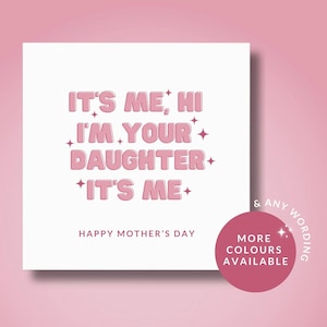 Tarjeta del Día de la Madre // Feliz Día de la Madre, Tarjeta del Día de la Madre para mamá, mamá, tarjeta del Día de la Madre de la hija, mamá especial, tarjeta con juego de palabras divertido