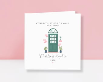 New Home Card - Custom Address Card - Moving In Card - Personalised New Home Card - Congratulations Card - Housewarming Card - New Home Gift
