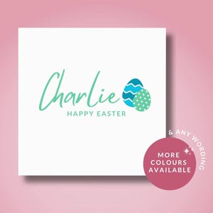 Tarjeta de Feliz Pascua // Tarjeta de Pascua personalizada para él, hijo, hermano, nieto, sobrino, niño, tarjeta de huevo de Pascua, tarjeta de huevos de Pascua de chocolate