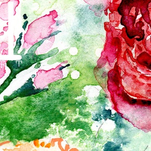 Bouguet Poster of Watercolor Painting Floral Print Flowers - Etsy