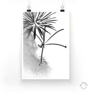 Fireworks 1 Printable Card, Firework Photography, Downloadable Art, Size A5 A6 image 1