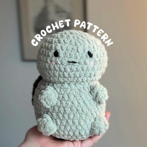 DIGITALE HÄKELANLEITUNG | Gehäkelte Schildkröte Plüsch | Amigurumi | Schildkröte | Muster | Gehäkelte Plüsch | Gehäkeltes Plüschi | Flach nähen