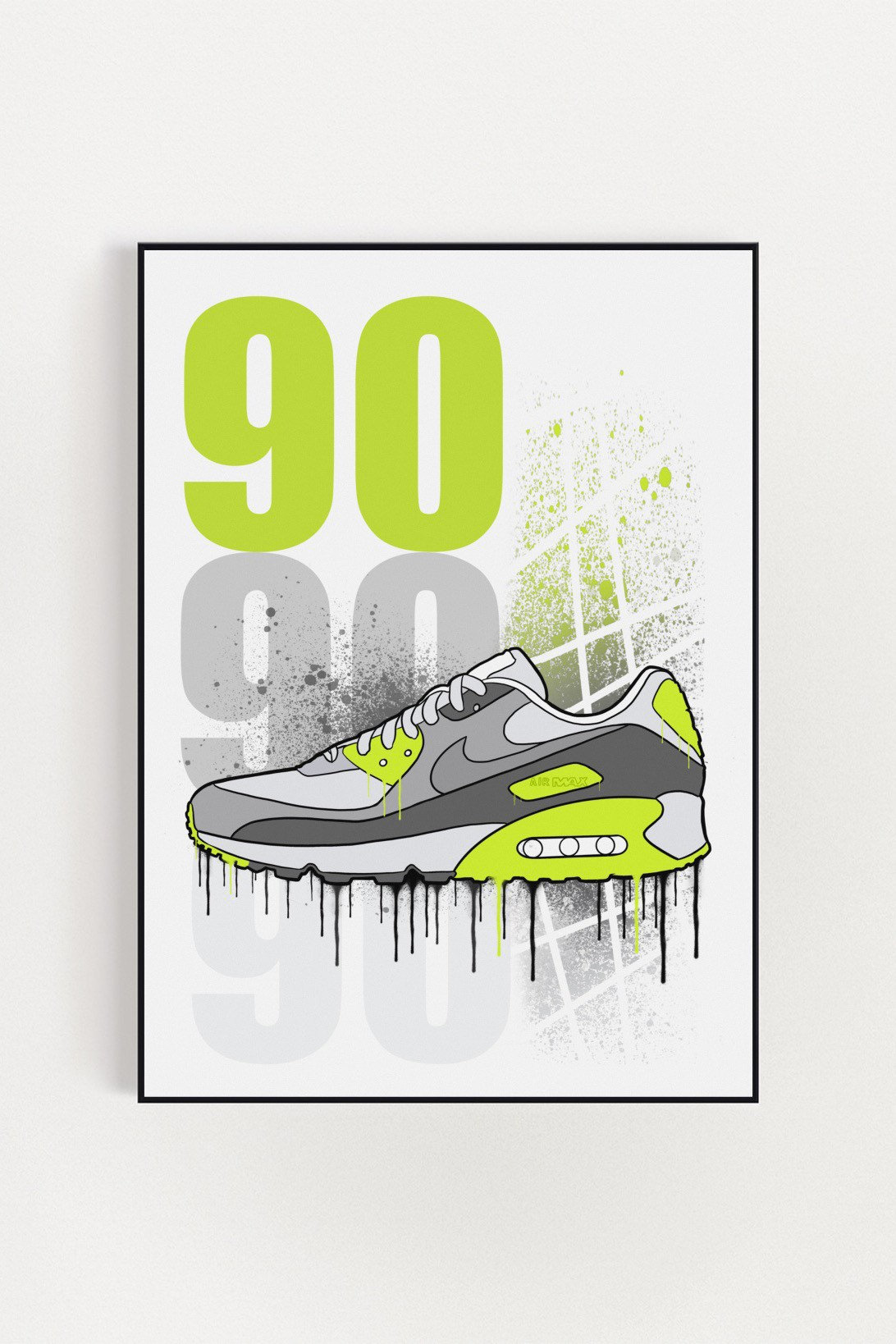 Air Max Poster Air Max 90 Sneakers Poster Art Print