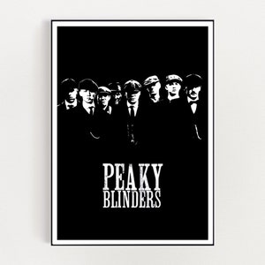 Peaky blinders art print/peaky blinders poster/snavelblinders/art print/verjaardagscadeau/cadeau voor hem/peaky blinders kunst/stencil