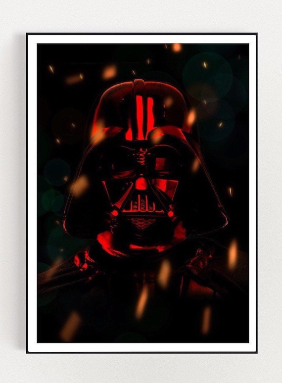 Darth Vader Art Print / Darth Vader / Star Wars / Star Wars - Etsy