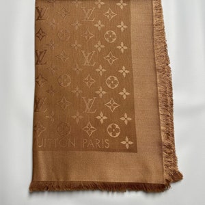 Louis Vuitton Beige/Rose Monogram Wool Simply LV Shawl Scarf - Yoogi's  Closet