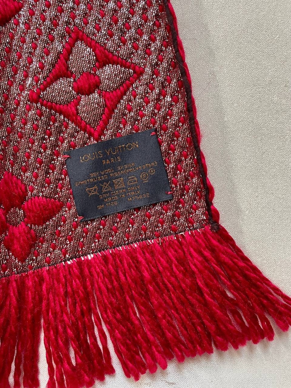 Vintage Logomania Louis Vuitton Wool and Silk Scarf Louis -  Israel