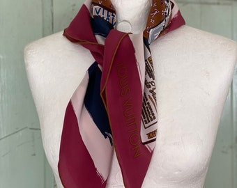 Vintage Louis Vuitton Silk Scarf Volez Voguez Voyagez Avec Des -  Sweden