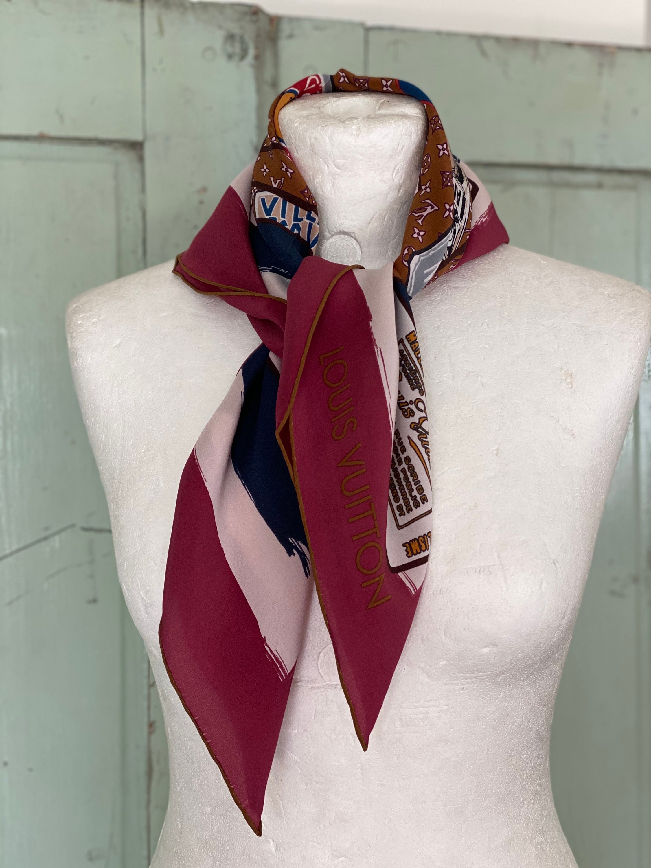 Louis Vuitton Vintage - Printed Silk Scarf - Pink - LV Silk Scarf - Luxury  High Quality - Avvenice