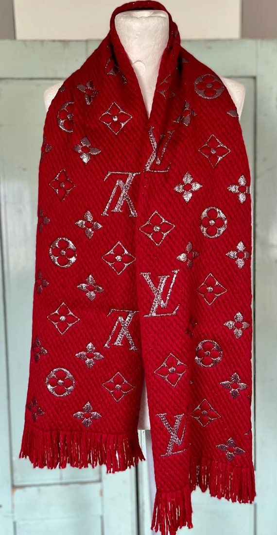 Vintage Logomania Louis Vuitton Wool and Silk Scarf Louis -  Canada