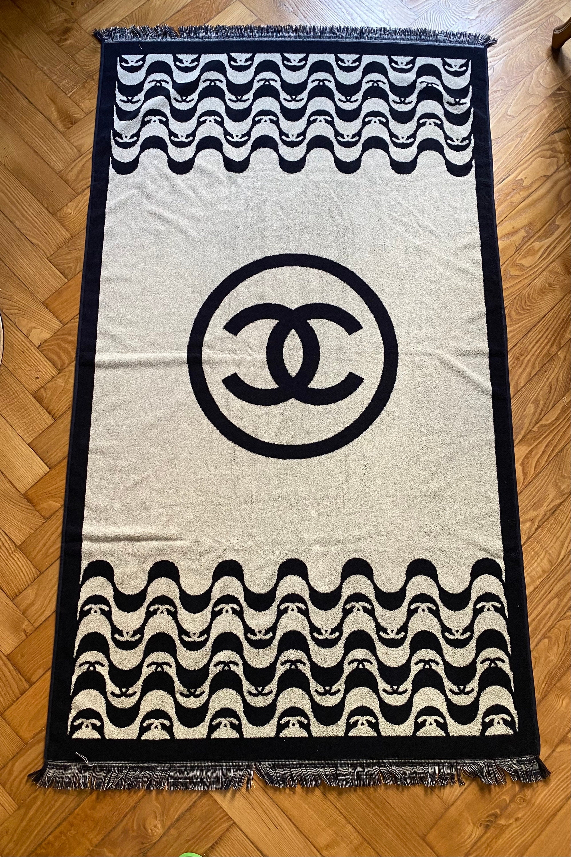 Les Beiges Chanel Beach Towel, Authentic & Vintage